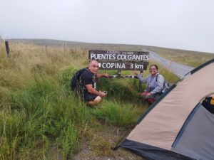 Mi compañero Mario Tissera.felices de hacer la peregrinación.