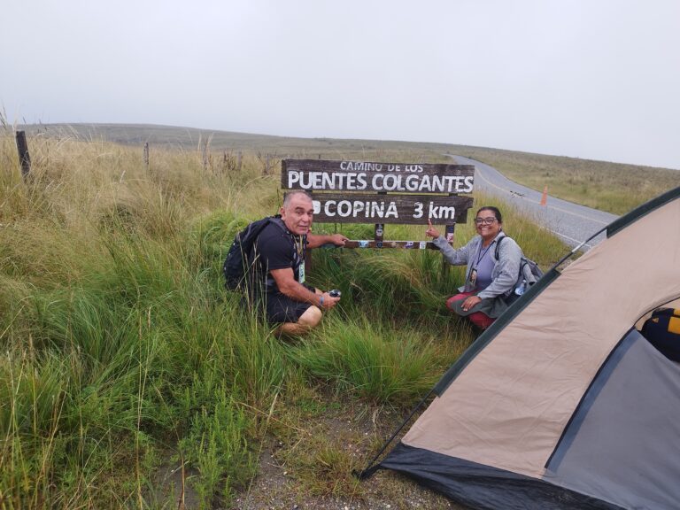 Mi compañero Mario Tissera.felices de hacer la peregrinación.
